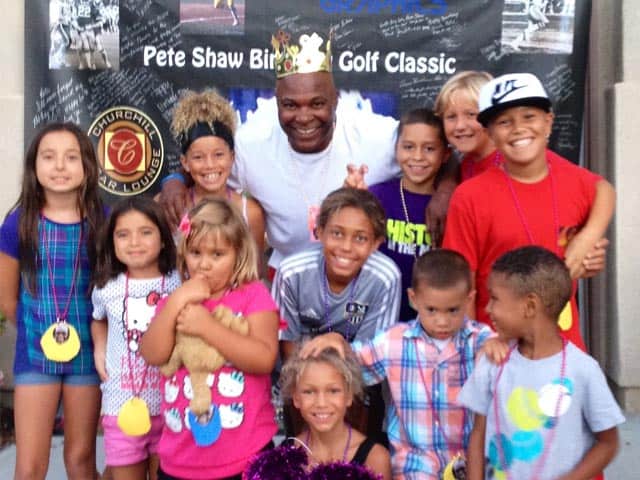 Pete Shaw giving back to the kids at Pete Shaw CLassic