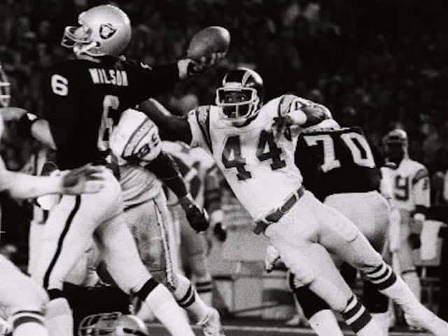 Pete Shaw creating turnover versus the Oakland Raiders
