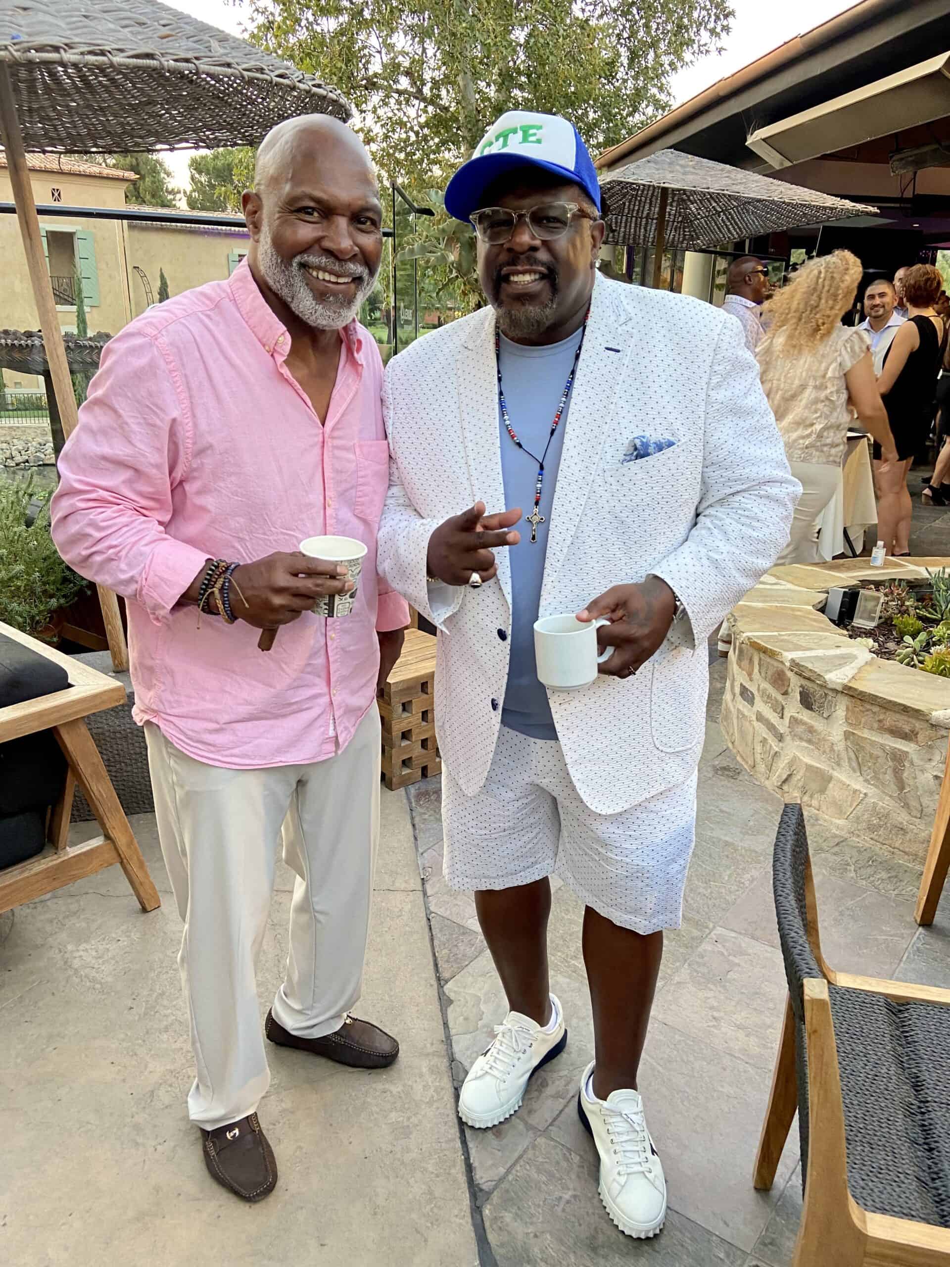 Pet Shaw with Cedric the Entertainer at his annual Golf Tournament 2021